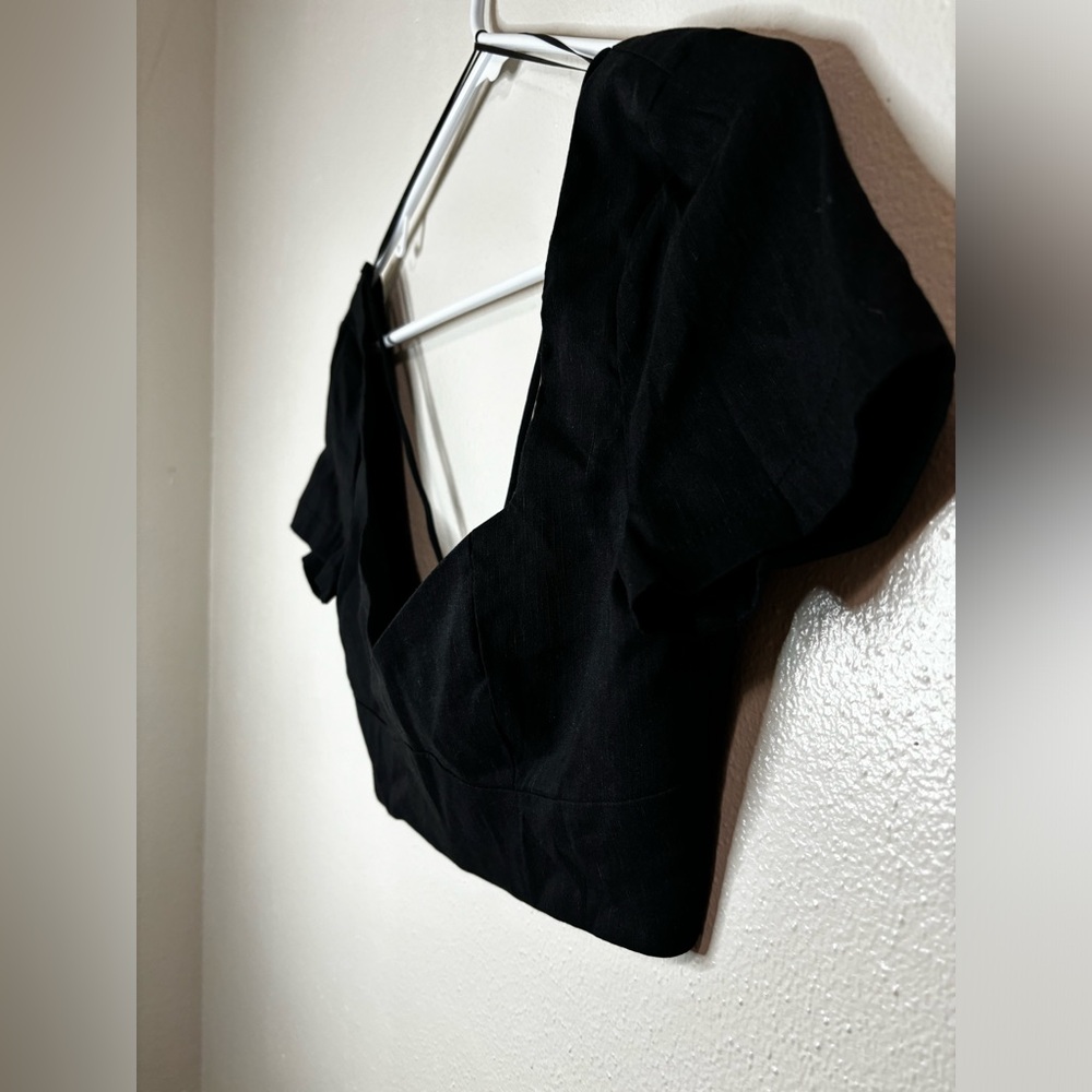 Zara Black Crop Top